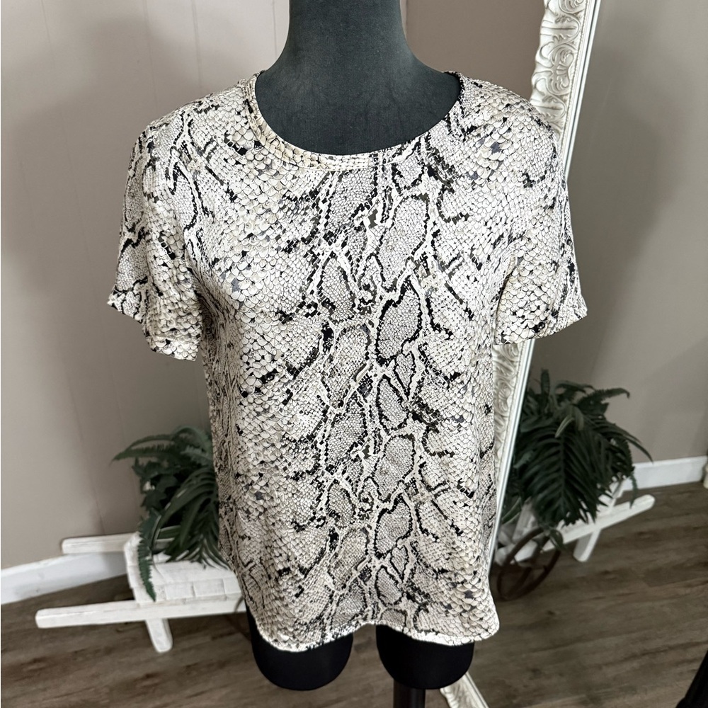 Equipment Riley Silk Python Blouse - image 1